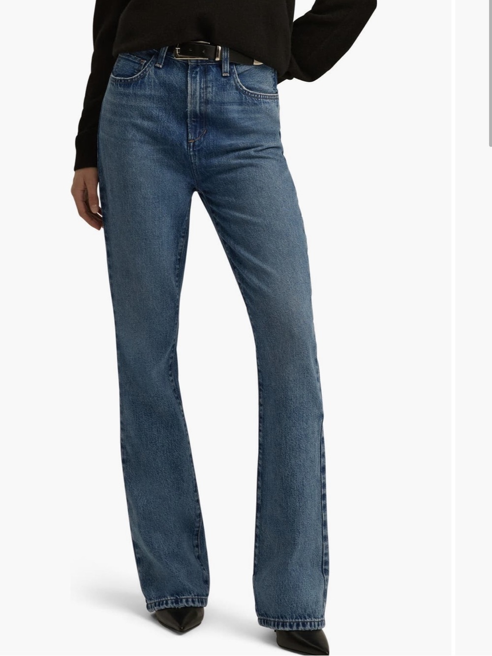 Favorite Daughter Boot-Cut Jeans Blue Wash